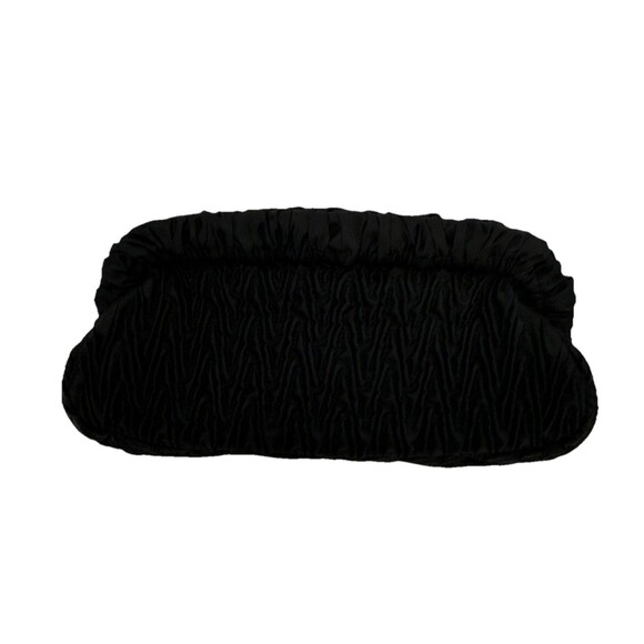 PRADA Tessuto Nylon Chevron Clutch Nero Black - Picture 6 of 16